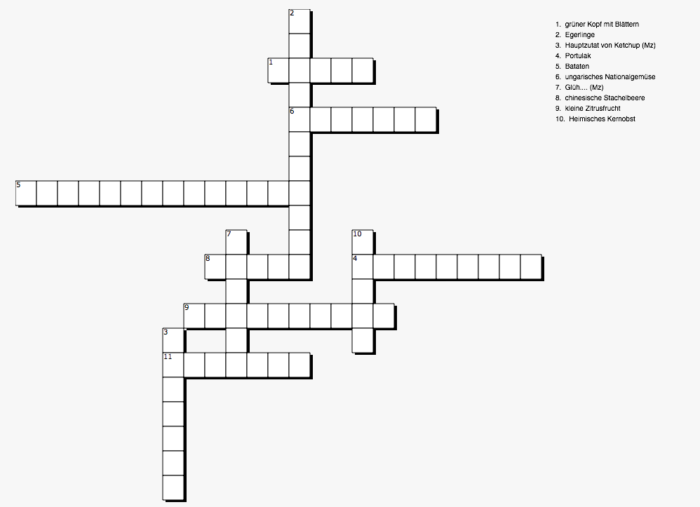 Gemüselkiste Rätsel